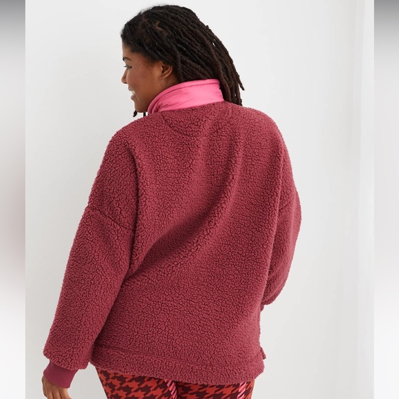 Aerie Dream Sherpa Quarter Zip Sweatshirt🐑♥️ - Picture 2 of 11